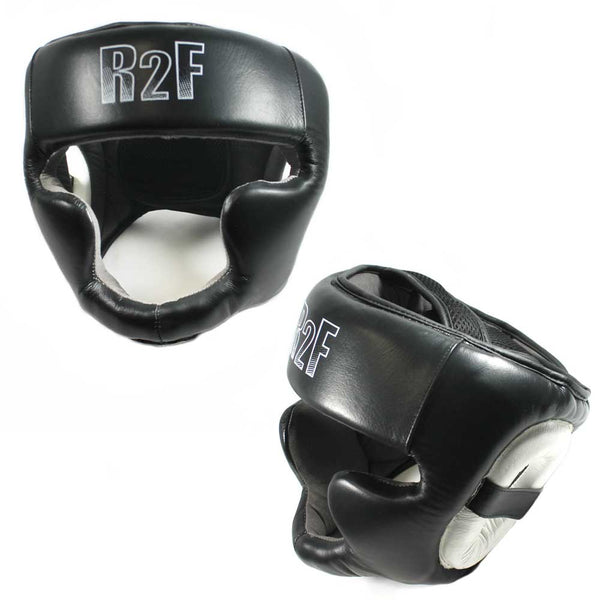 R2F 335-XLBK Boxing & MMA Sparring Protective Headgear