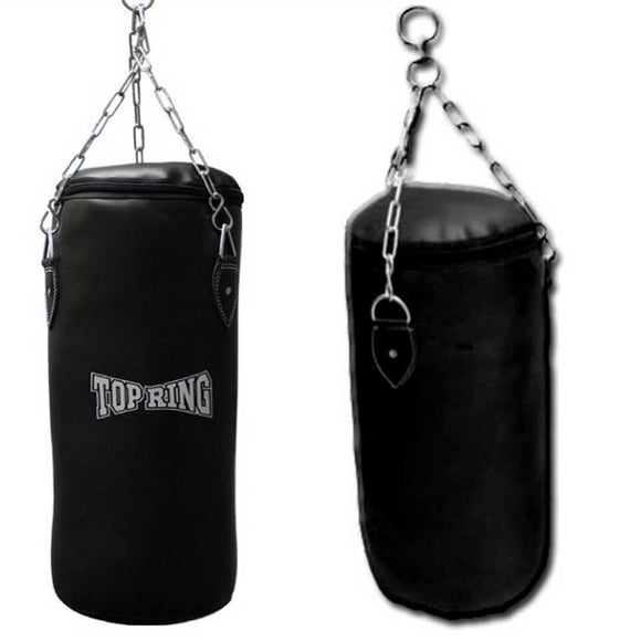 REX 440XL Black Top Ring Punching Bag with Chain 18 X 48