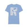 Men's Light Blue Peanuts Snoopy Sunglasses Graphic Tee T-Shirt