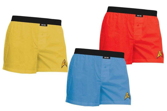 Men's Star Trek Adult Uniform Boxer Briefs 3-Pack