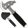 TA 701-105SL 10" Silver Blade Cord Wrapped Throwing Axe with Sheath