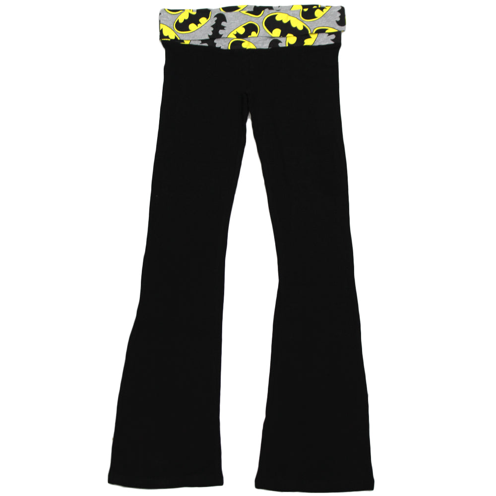 Womens Juniors Black Grey Batman Logo Fold Yoga Pants – Rex Distributor,  Inc. Wholesale Licensed Products and T-shirts, Sporting goods
