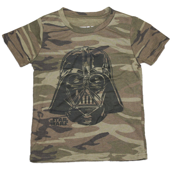 Boys Toddlers Camo Star Wars Darth Vader Poly Graphic Tee T-Shirt