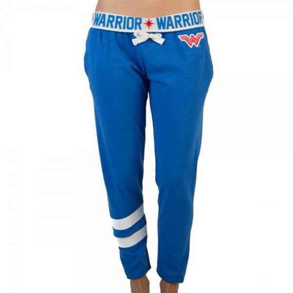 Women's DC Comics Wonder Woman Blue Warrior Joggers Pants