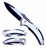 KS 3692-BK 4.75" Titanium Black & Silver Assist-Open Pocket Knife