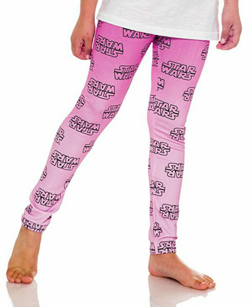 Girls Youth Star Was Pink Ombre Logo Leggings